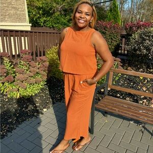 Stylish Burnt Orange 2pc Set | Perfect For Fall